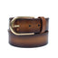 SPECTOR WOODEN TEXTURED FLAT BELT