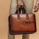 STIRLING DOUBLE ZIP LAPTOP BRIEFCASE